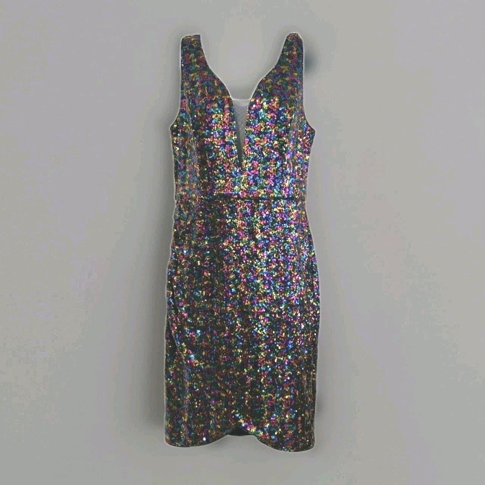 Grace Karin Women's Sequin Cocktail Party Dress Stretch Back Zip Sze Medium